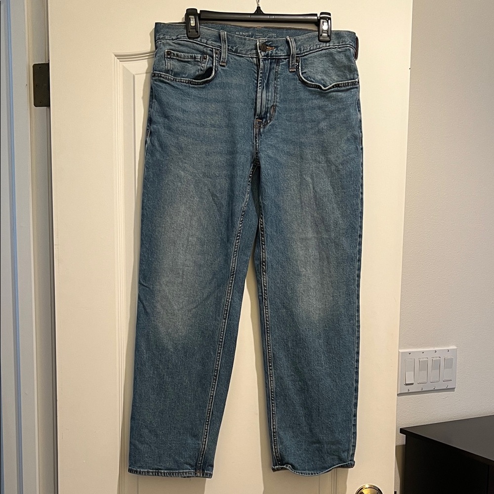 Old Navy Men's Straight Blue Jeans